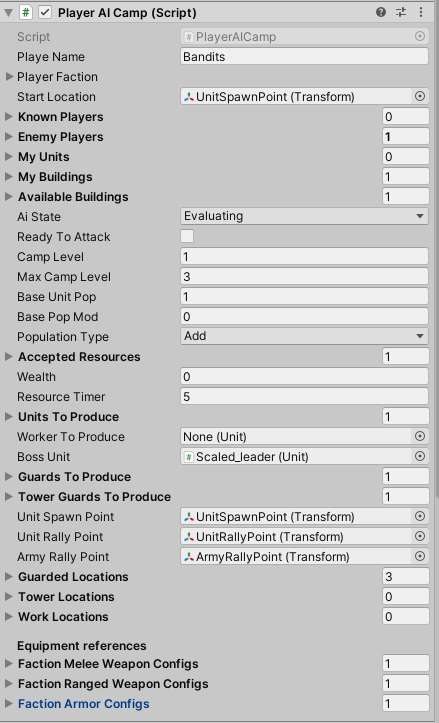 AI player config